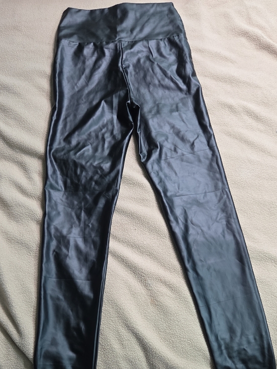 Pants - High Waist Black Faux Leather Leggings